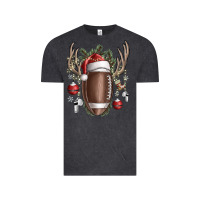Vintage Black christmas football Vintage Tee - SublimationCraftShop