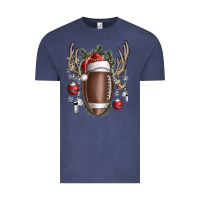 Vintage Denim christmas football Vintage Tee - SublimationCraftShop