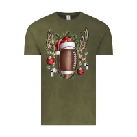 Vintage Olive christmas football Vintage Tee - SublimationCraftShop