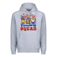 Heather Grey fireworks squad Premium Hoodie - BarkalooDesign