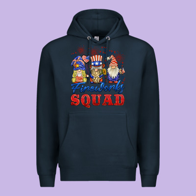 Fireworks Squad Premium Hoodie Designed By Barkaloodesign