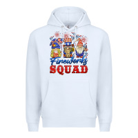 White fireworks squad Premium Hoodie - BarkalooDesign