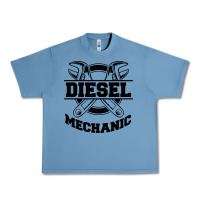 Pebble Blue diesel mechanic Urban Heavy Tee - linhVisuals