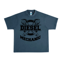 Midnight Navy diesel mechanic Urban Heavy Tee - linhVisuals