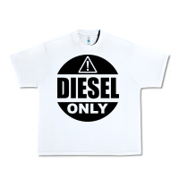 White Diesel Only Urban Heavy Tee - linhVisuals