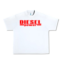 White Diesel Power Urban Heavy Tee - linhVisuals