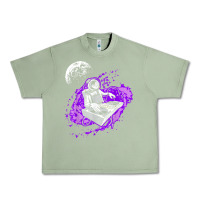 Oil Green techno astronaut electronic music rave festival raver t shirt Urban Heavy Tee - linhVisuals