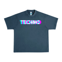 Midnight Navy techno music t shirt Urban Heavy Tee - linhVisuals