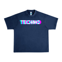 Navy techno music t shirt Urban Heavy Tee - linhVisuals