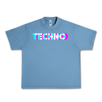 Pebble Blue techno music t shirt Urban Heavy Tee - linhVisuals