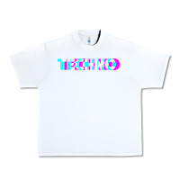 White techno music t shirt Urban Heavy Tee - linhVisuals