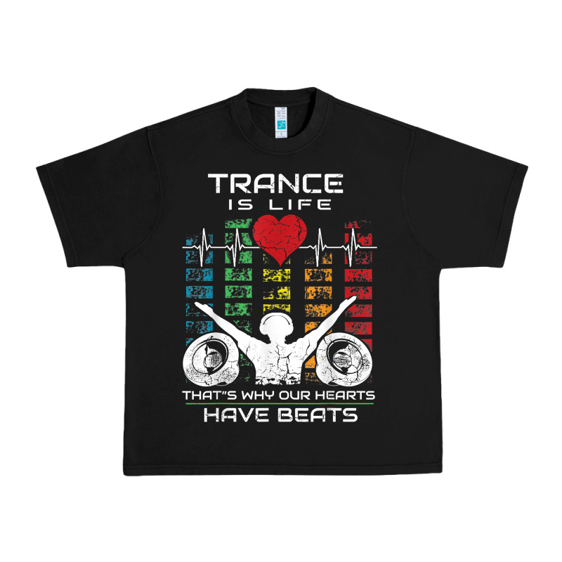 Trance Music Retro Vintage Dj Gift T Shirt Urban Heavy Tee by linhVisuals | Teevron