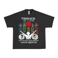 Pigment Black trance music retro vintage dj gift t shirt Urban Heavy Tee - linhVisuals