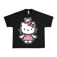 Black kitty Urban Heavy Tee - linhVisuals
