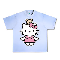 Grape Ice kitty Urban Heavy Tee - linhVisuals