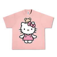 Salmon kitty Urban Heavy Tee - linhVisuals
