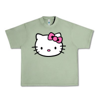 Oil Green kitty Urban Heavy Tee - linhVisuals