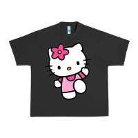 Pigment Black kitty Urban Heavy Tee - linhVisuals