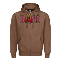 Chestnut Bebe Our Lady Of Guadalupe Zipper Hoodie - Jasminsmagicworld