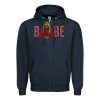 Navy Bebe Our Lady Of Guadalupe Zipper Hoodie - Jasminsmagicworld