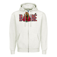 Oatmeal Heather Bebe Our Lady Of Guadalupe Zipper Hoodie - Jasminsmagicworld
