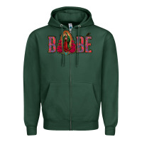 Sports Green Bebe Our Lady Of Guadalupe Zipper Hoodie - Jasminsmagicworld