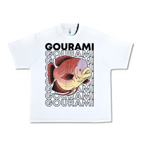 White giant gourami fish 80's monster fish keeper tropical fish t shirt Urban Heavy Tee - linhVisuals