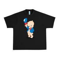 Black porky pig Urban Heavy Tee - linhVisuals