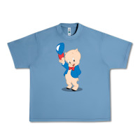 Pebble Blue porky pig Urban Heavy Tee - linhVisuals