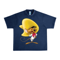 Navy speedy gonzales Urban Heavy Tee - linhVisuals