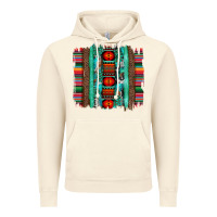 Vintage Artic serape aztec leopard and turquoise glitter with gemstone brushstroke Vintage Hoodie - Artiststas