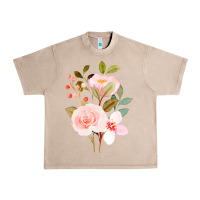 French Oak Bouquet Floral Urban Heavy Tee - linhVisuals