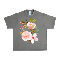 Tornado Bouquet Floral Urban Heavy Tee - linhVisuals