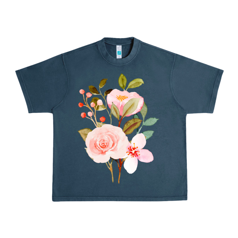 Bouquet Floral Urban Heavy Tee by linhVisuals | Teevron