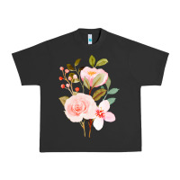 Pigment Black Bouquet Floral Urban Heavy Tee - linhVisuals