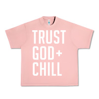 Salmon trust god and chill tee vintage pullover hoodie Urban Heavy Tee - linhVisuals