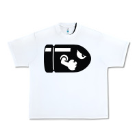 White bullet bill Urban Heavy Tee - linhVisuals