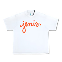 White Jenis Ice Creams Urban Heavy Tee - linhVisuals