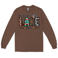 Chestnut living on lake time Long Sleeve Tee - CowhideDigitalArt