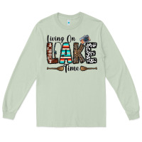 Matcha living on lake time Long Sleeve Tee - CowhideDigitalArt