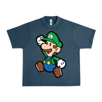 Midnight Navy paper luigi Urban Heavy Tee - linhVisuals