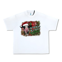 White merry christmas cow Urban Heavy Tee - CowhideDigitalArt