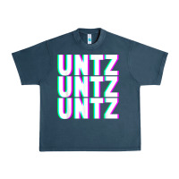 Midnight Navy untz untz untz techno dubstep riddim raver dj party t shirt Urban Heavy Tee - linhVisuals