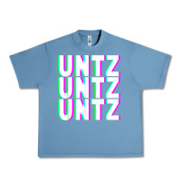 Pebble Blue untz untz untz techno dubstep riddim raver dj party t shirt Urban Heavy Tee - linhVisuals