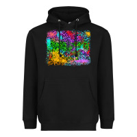 Black colorful leopard background Heavyweight Hoodie - RanaPortraitStore