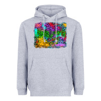 Heather Grey colorful leopard background Heavyweight Hoodie - RanaPortraitStore