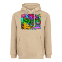 Mushroom colorful leopard background Heavyweight Hoodie - RanaPortraitStore