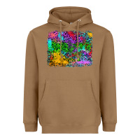 Toasted Coconut colorful leopard background Heavyweight Hoodie - RanaPortraitStore