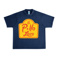 Navy el pollo loco Urban Heavy Tee - linhVisuals