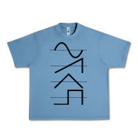 Pebble Blue vintage analog synthesizer techno waveform   synth nerd raglan basebal Urban Heavy Tee - linhVisuals